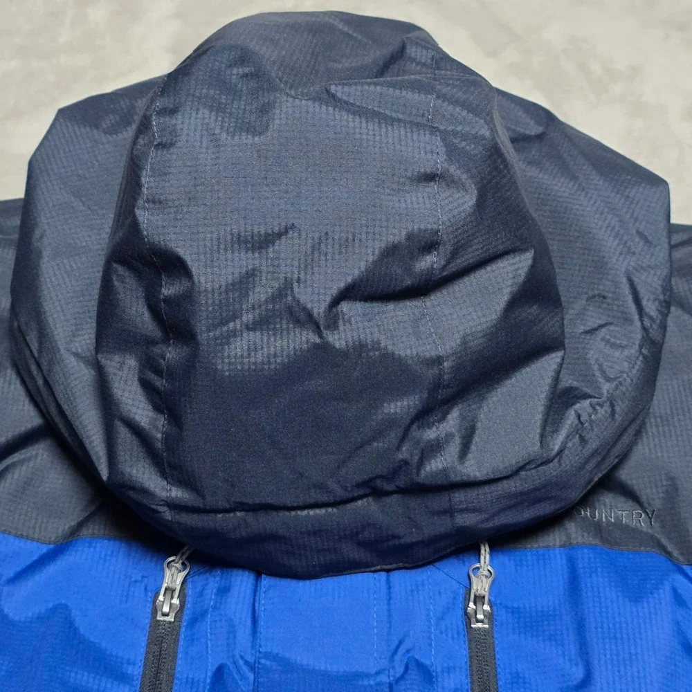 Free Country Men's L Hooded Insulated Jacket Coat Blue/Black Water Resistant
